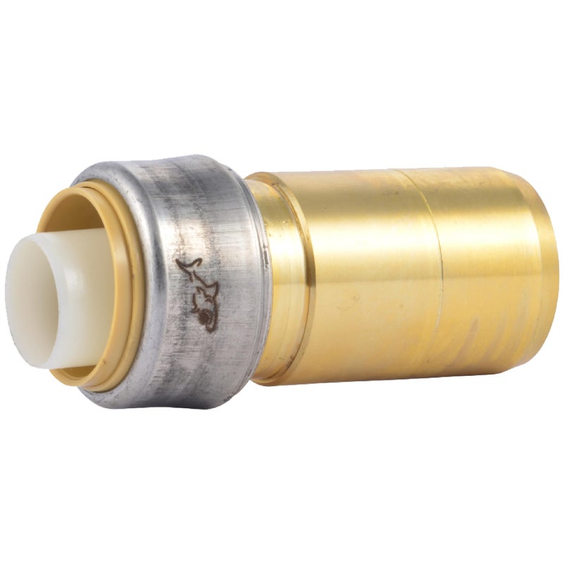 SharkBite 1-1/4 Inch x 1 Inch CTS Fitting Reducer, Push to Connect Brass Plumbing Fitting, PEX Pipe, Copper, CPVC, PE-RT, HDPE, UXL123528 - Image 1